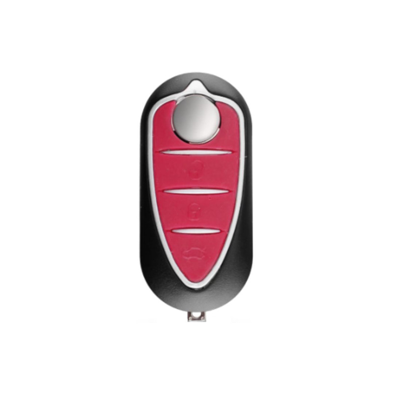 CARCASA MANDO PLEGABLE ALFA 3 BOTONES ROJO