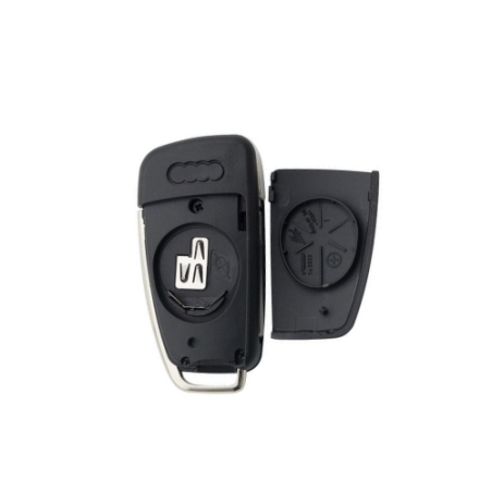 CARCASA TELEMANDO PLEGABLE AUDI 3 BOTONES