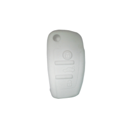FUNDA MANDO AUDI BLANCO FUERTE 3 BOTONES