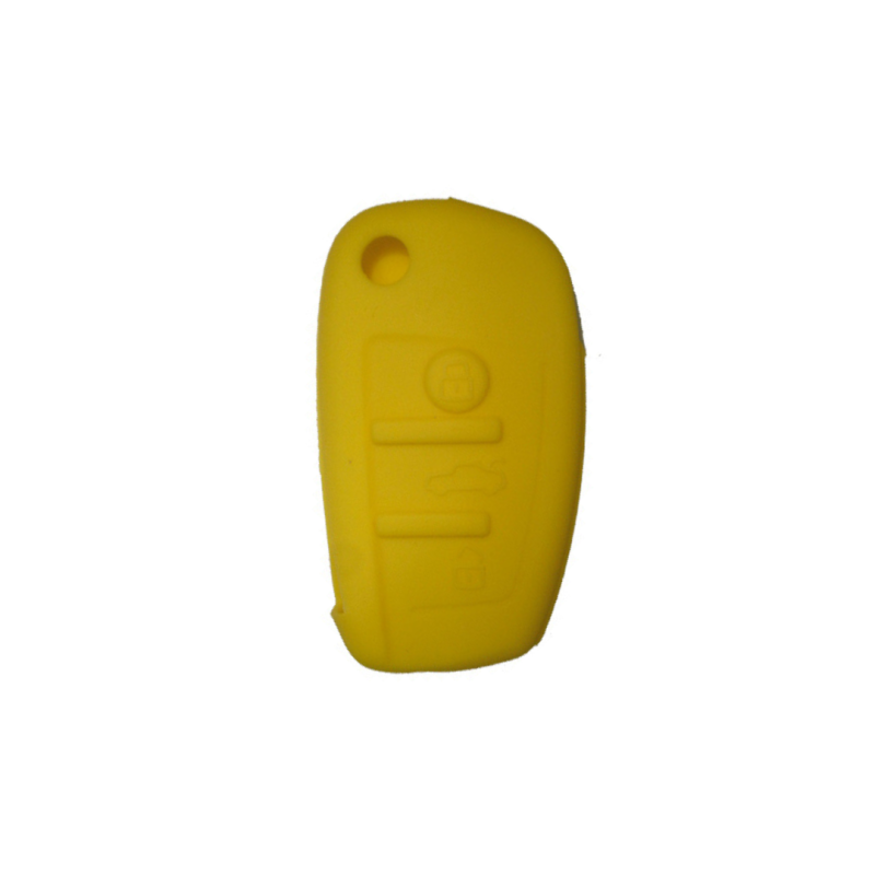 FUNDA MANDO AUDI AMARILLO 3 BOTONES