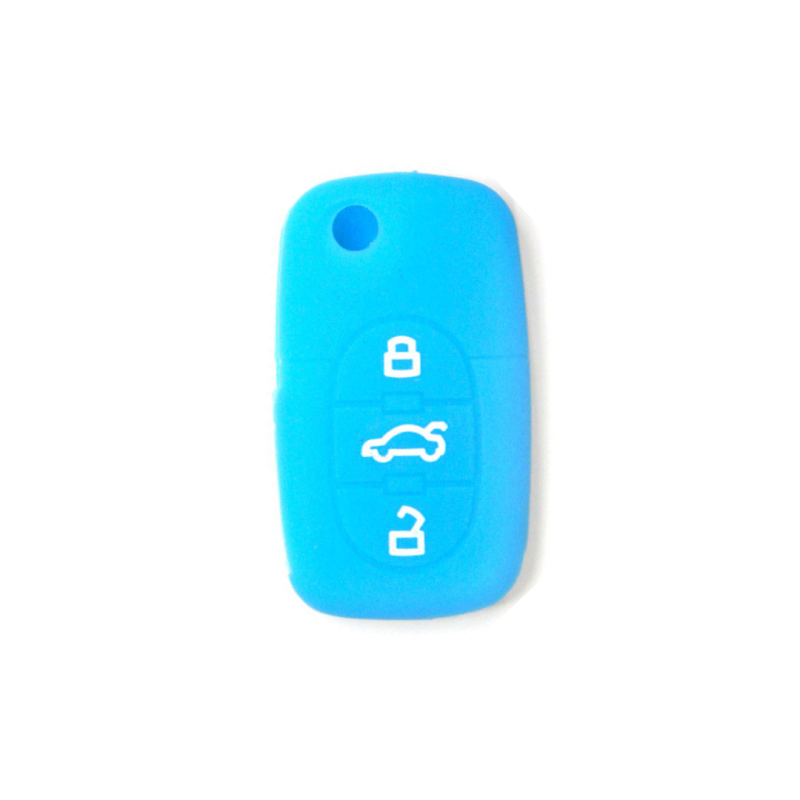 FUNDA MANDO AUDI AZUL CLARO 3 BOTONES