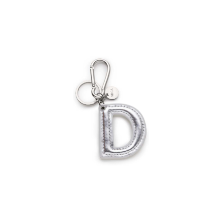 LLAVERO LETRA D PLATA X5