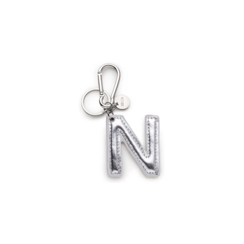 LLAVERO LETRA N PLATA X5