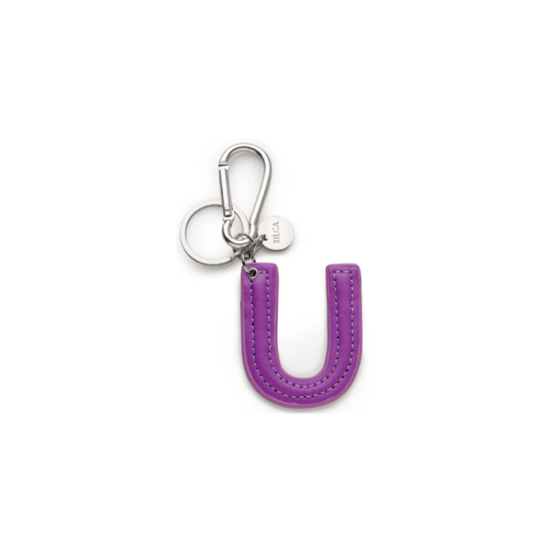 LLAVERO LETRA U VIOLETA X5