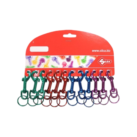 MOSQUETÓN 70X15 Y ANILLA X12COL. SURT.