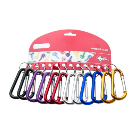 MOSQUETÓN 75X40, ANILLA X12 COL.SURTIDOS