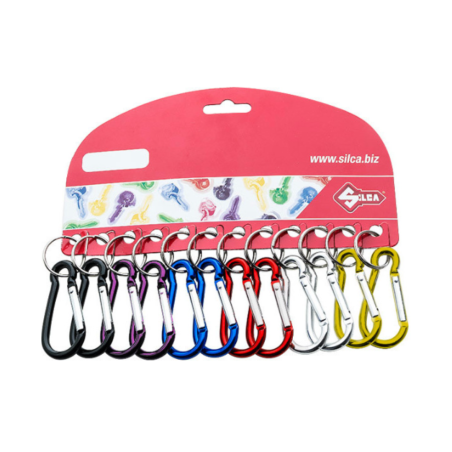 MOSQUETÓN 60X30, ANILLA X12 COL.SURTIDOS