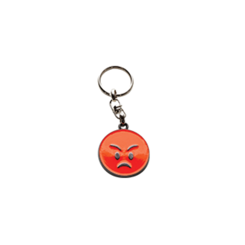 LLAVERO EMOJI CARA DE ENFADO X 5