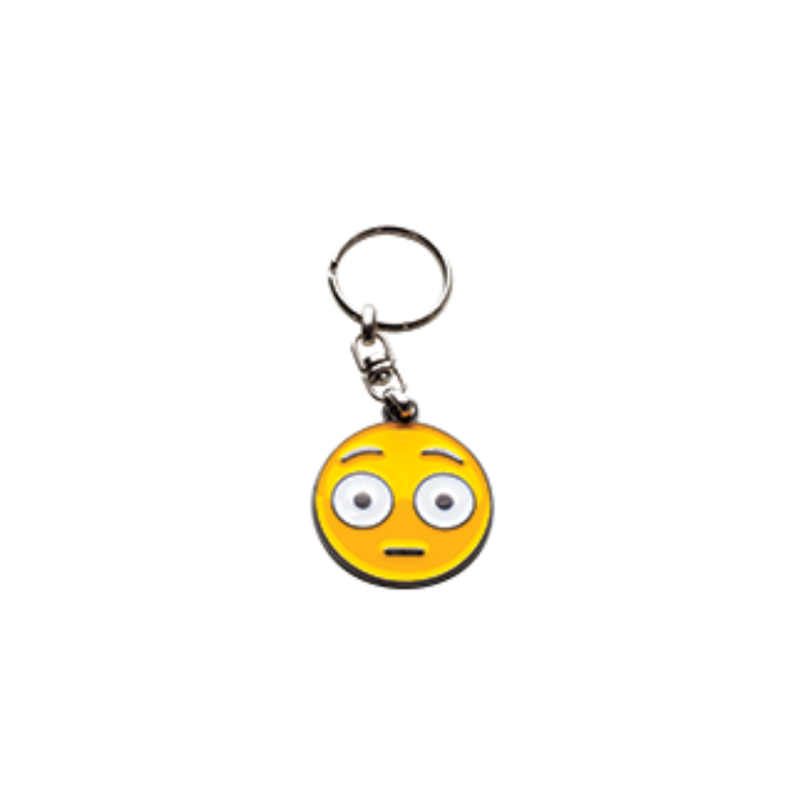 LLAVERO EMOJI CARA SONROJADA X 5