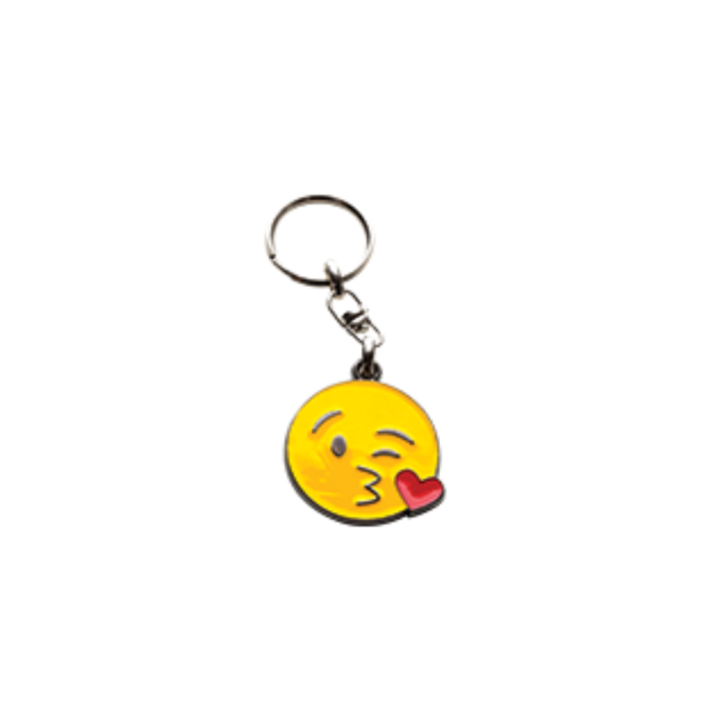 LLAVERO EMOJI CARA QUE ENVÍA UN BESO X 5