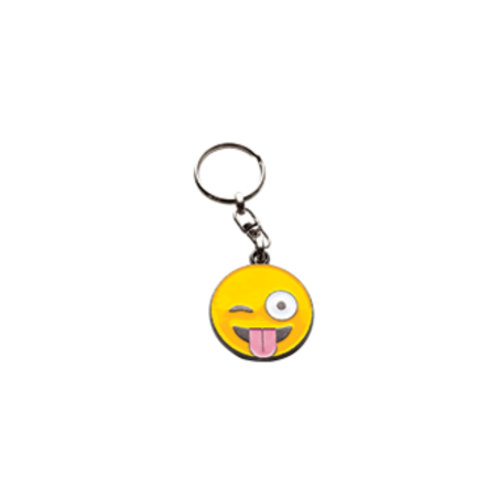LLAVERO EMOJI CARA CON LENGUA FUERA X 5