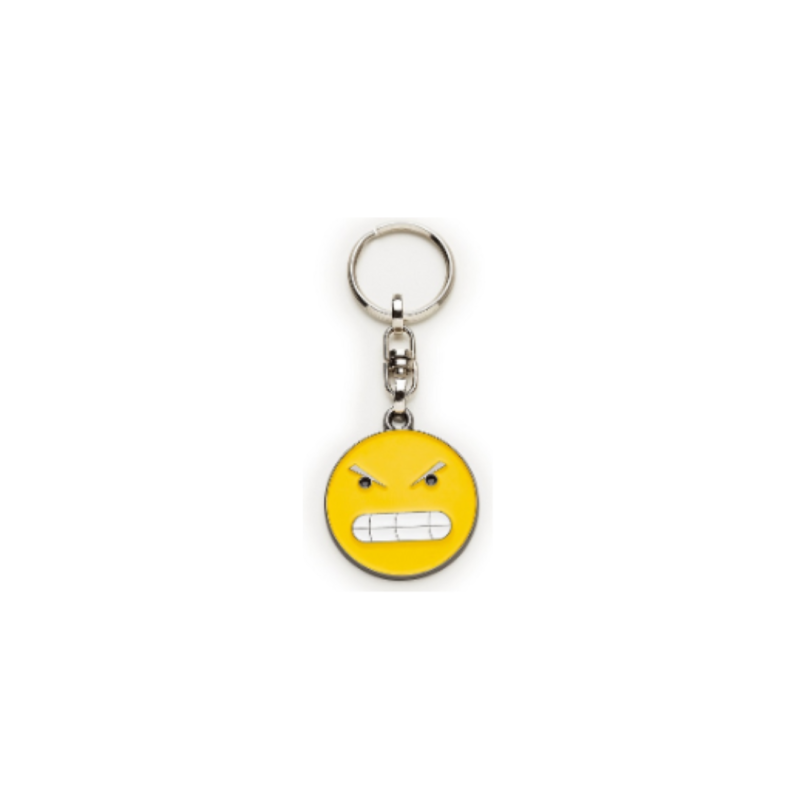 LLAVERO EMOJI MALA CARA X5