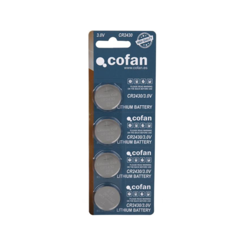 PACK 4 PILAS BOTON CR2430 3.0V LITIO