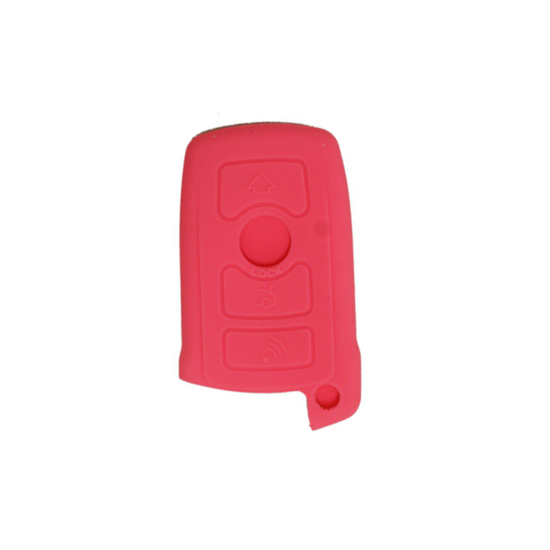 FUNDA MANDO BMW ROSA 4 BOTONES