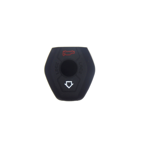 FUNDA MANDO FIJO BMW NEGRO  3 BOTONES