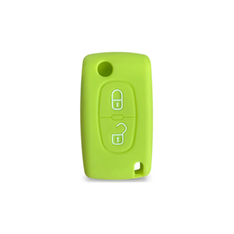 FUNDA MANDO CITROEN/PEUGEOT VERDE CLARO 2 BOTONES