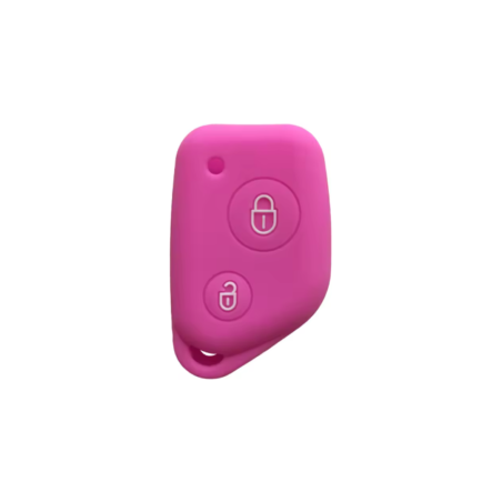 FUNDA MANDO FIJO CITROEN/PEUGEOT ROSA 2 BOTONES