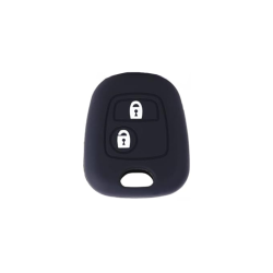 FUNDA MANDO FIJO CITROEN/PEUGEOT NEGRO 2 BOTONES