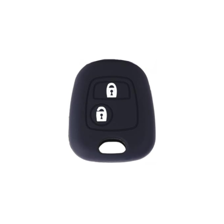 FUNDA MANDO FIJO CITROEN/PEUGEOT NEGRO 2 BOTONES