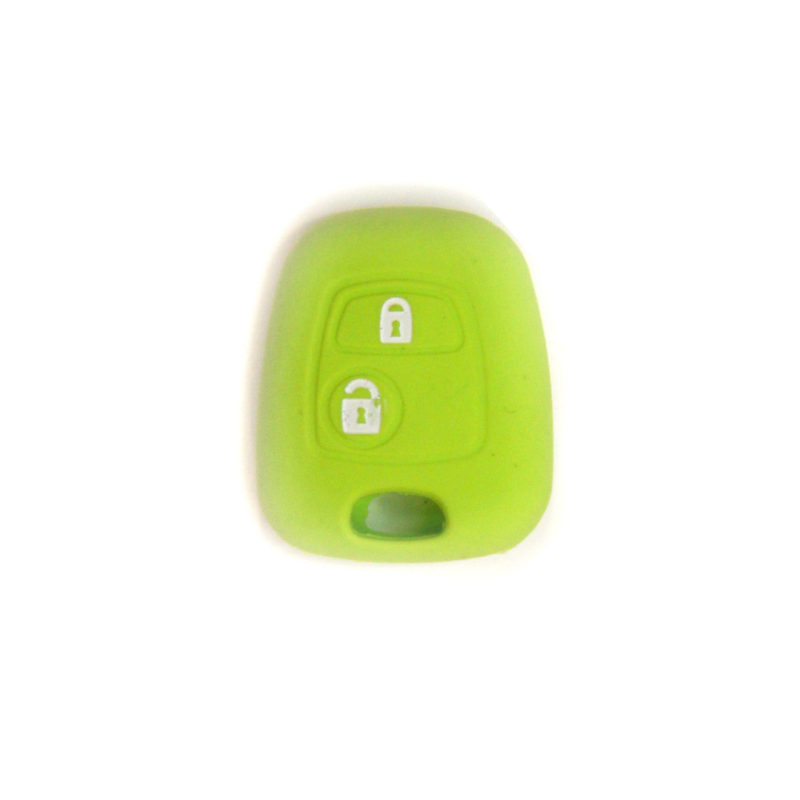 FUNDA MANDO FIJO CITROEN/PEUGEOT VERDE CLARO 2 BOT