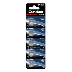 PACK 5 PILAS DE BOTON DE LITIO CR1620 CAMELION