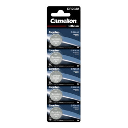 PACK 5 PILAS DE BOTON DE LITIO CR2032 CAMELION