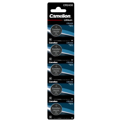 PACK 5 PILAS DE BOTON DE LITIO CR2430 CAMELION