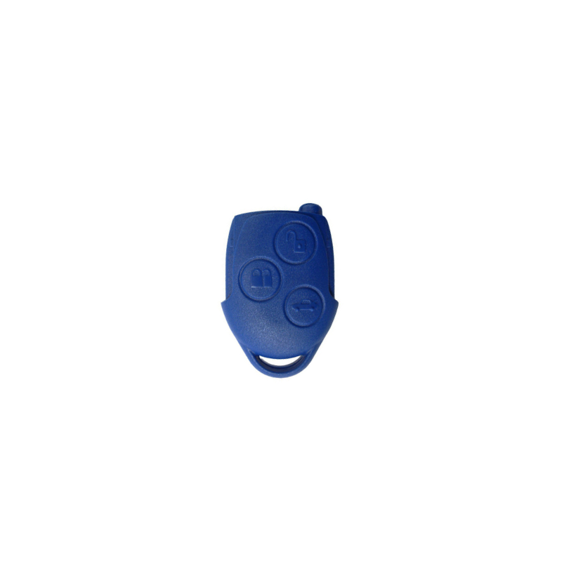CARCASA MANDO FIJO FORD 3 BOTONES AZUL