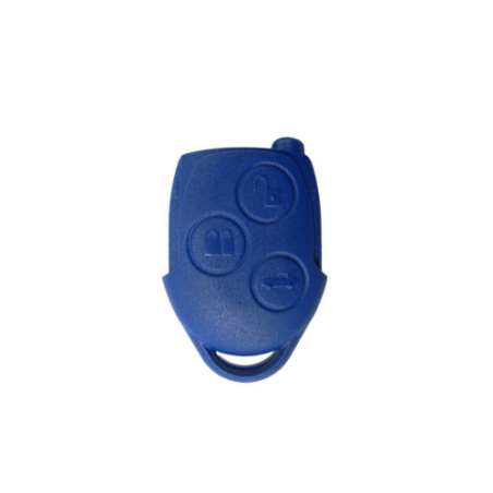 CARCASA MANDO FIJO FORD 3 BOTONES AZUL