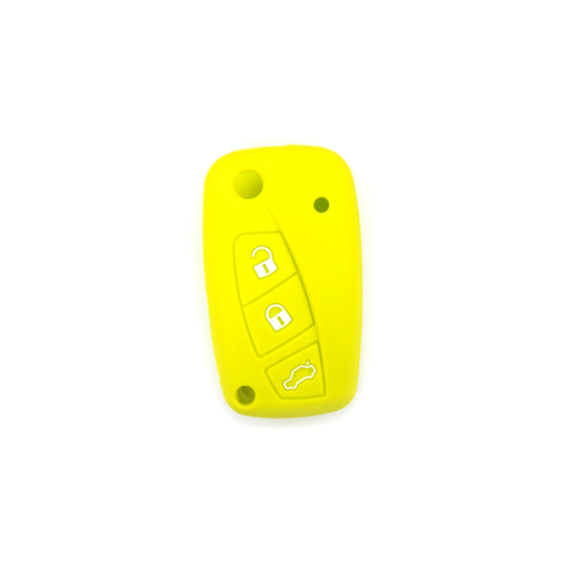 FUNDA MANDO  FIAT/PSA VERDE 3 BOTONES