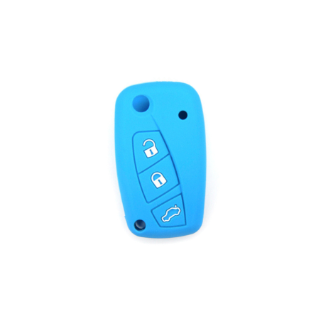 FUNDA MANDO  FIAT/PSA AZUL 3 BOTONES