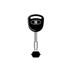 LLAVE VEHICULO CAB. PLASTICO ESPECIAL (acero)