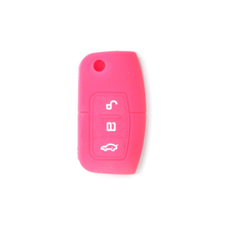 FUNDA MANDO PLEG. FORD ROSA 3 BOTONES