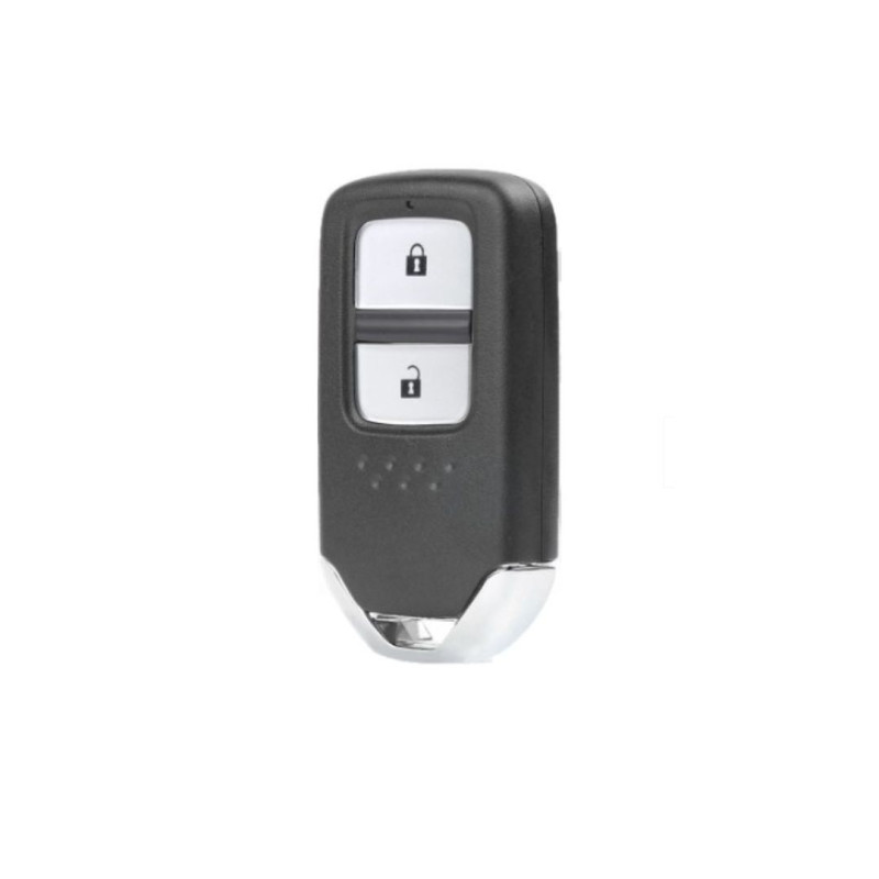 CARCASA TELEMANDO KEYLESS CROMADO HONDA 2 BOTONES