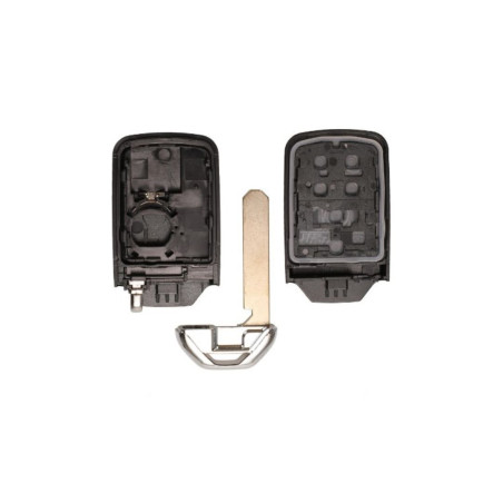 CARCASA TELEMANDO KEYLESS CROMADO HONDA 2 BOTONES