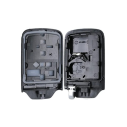CARCASA TELEMANDO KEYLESS CROMADO HONDA 3 BOTONES