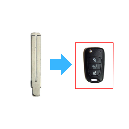 ESPADIN PARA MANDO PLEGABLE HYUNDAI I20/I30  HY22