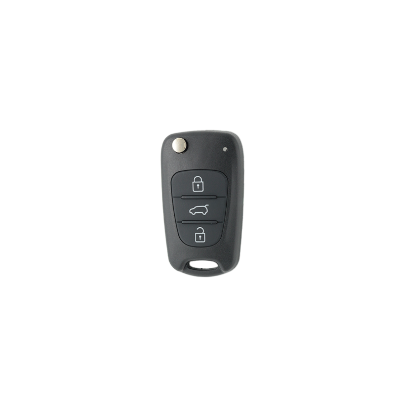 CARCASA HYUNDAI PLEGABLE 3 BOTONES NEGRA HYN14