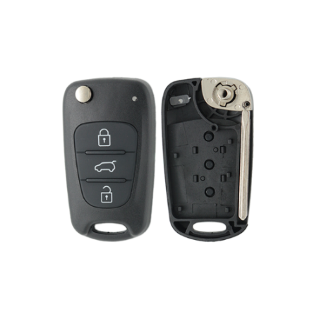 CARCASA TELEMANDO PLEG. HYUNDAI/KIA 3 BOTONES