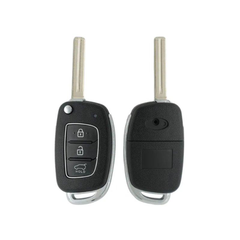 CARCASA MANDO PLEG. HYUNDAI 2016+ 3 BOTONES  HY22