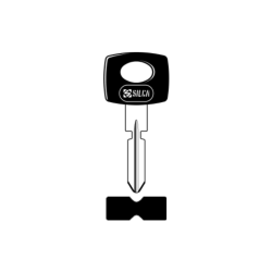 LLAVE VEHICULO CAB. PLASTICO ESPECIAL (laton)