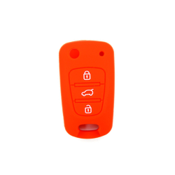 FUNDA MANDO HYUNDAI/KIA ROJO 3 BOTONES
