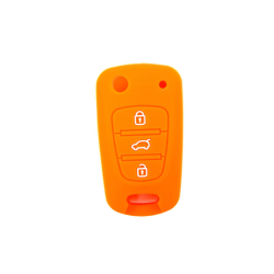 FUNDA MANDO  HYUNDAI/KIA NARANJA 3 BOTONES