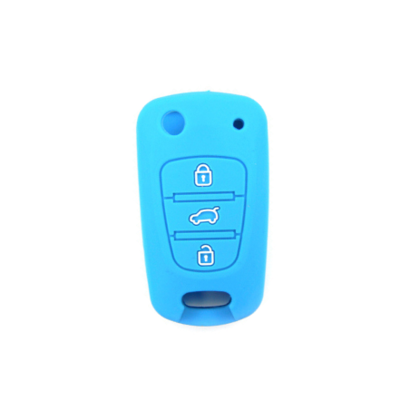 FUNDA MANDO  HYUNDAI/KIA AZUL 3 BOTONES