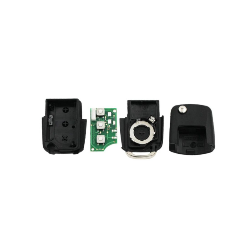 TELEMANDO KEYDIY KDB03 3 BOTONES TIPO VAG CROMADO