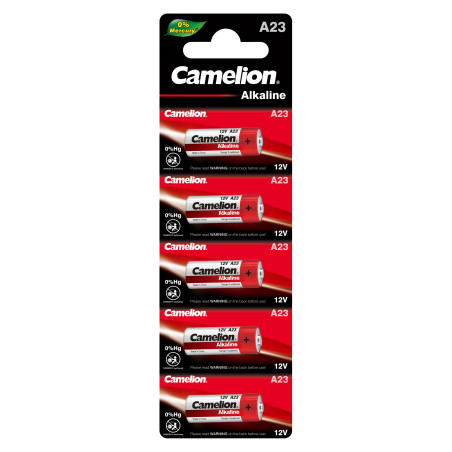 PACK 5 PILAS ALCALINAS LR23A CAMELION