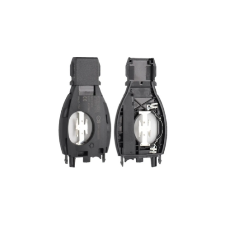CARCASA MANDO KEYLESS MERCEDES 2 BOTONES CROMADA