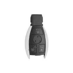 CARCASA MANDO MERCEDES 3 BOTONES CROMADA