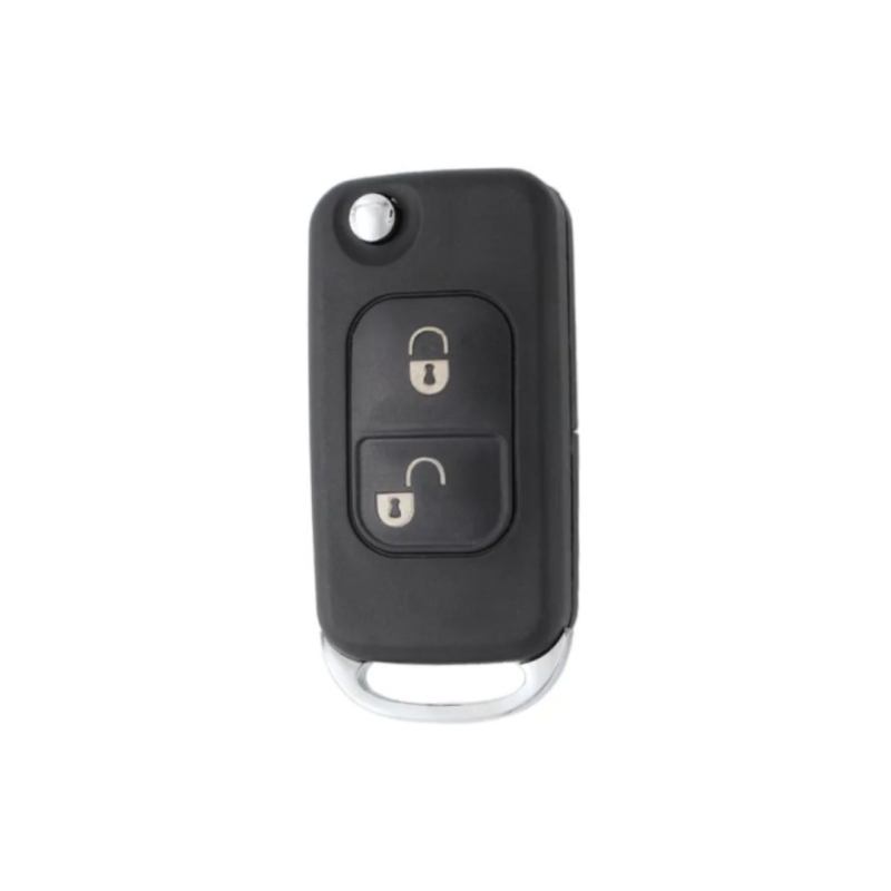 CARCASA MANDO PLEGABLE MERCEDES 2 BOTONES  YM15