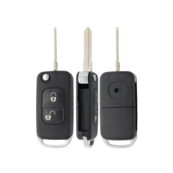 CARCASA MANDO PLEGABLE MERCEDES 2 BOTONES  YM15